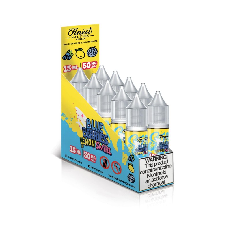 The Finest Salt Nic Blue Berries Lemon Swirl 15mL